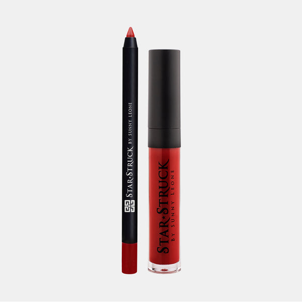 Cherry Bomb - 2Pcs Lip Kit, Lip Gloss & Lipliner Kit - Red