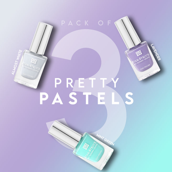 Pretty Pastels - Pack Of 3-Nail Polish-cruelty free cosmetics-Sunny Leone